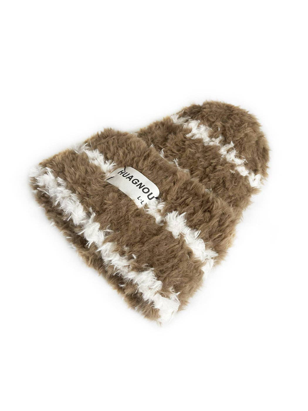 Funkyrel® Atzbranding Limited - Vente Bonnet – femme - Haila - Bonnet d'hiver épais en tricot pelucheux2