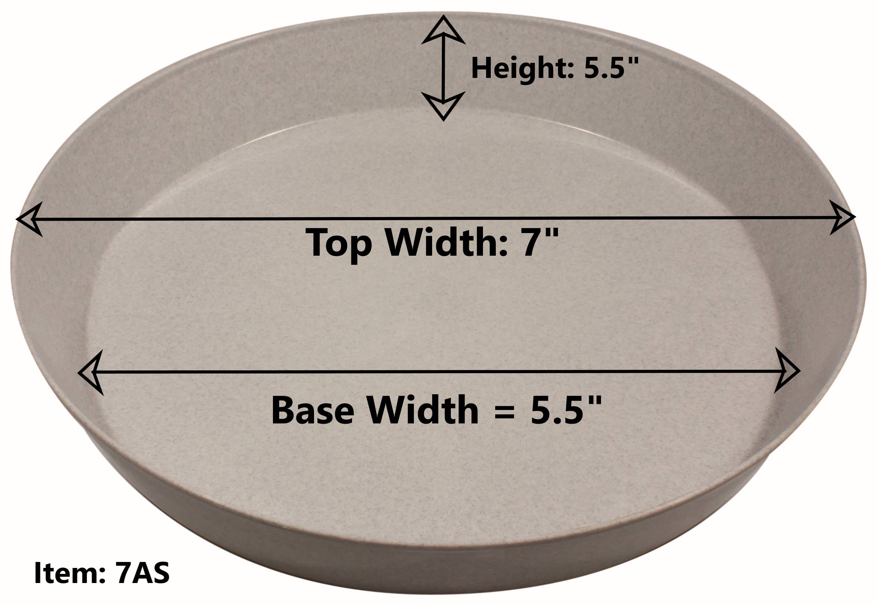 Austin Planter - Wholesale Saucer - Plant Saucers -Natural Colored Plastic4