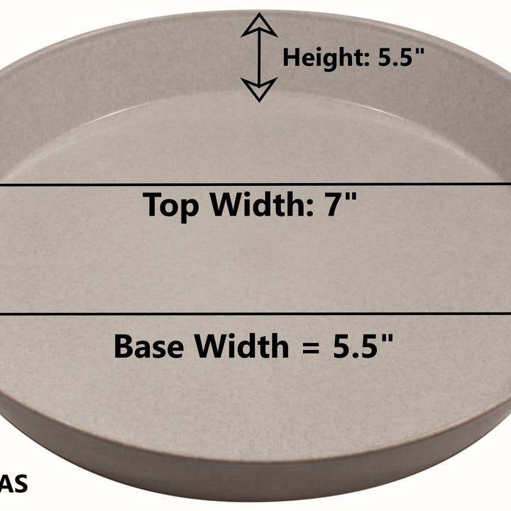 Austin Planter - Wholesale Saucer - Plant Saucers -Natural Colored Plastic4
