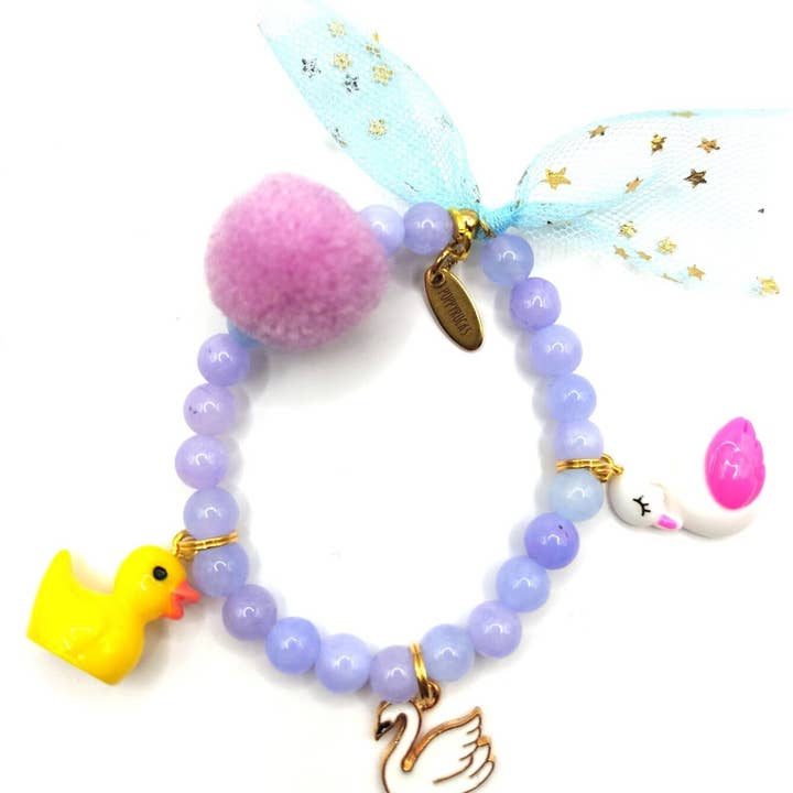 Poppyrocks - Wholesale Beaded Bracelet - Kids - Armband edelstenen - een waterfeest