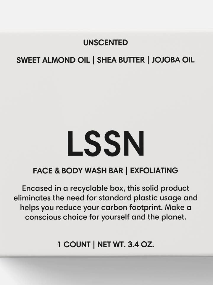 BARRE NETTOYANTE POUR LE VISAGE ET LE CORPS | EXFOLIANTE pour la vente par LSSN