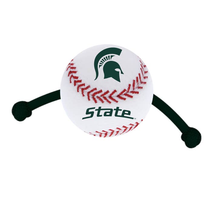Michigan State University - Baseball Tug Toy for wholesale by All Star Dogs