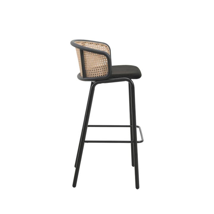 LeisureMod - Wholesale Stool - Ervilla Modern Fabric Upholstered Low Back Bar Stool22