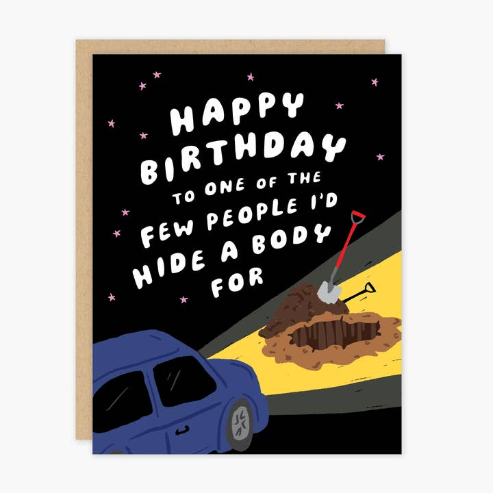 Carte d'anniversaire de crime véritable pour la vente par Party of One