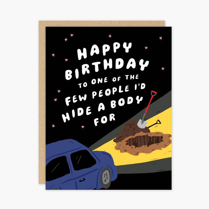 Party of One - Wholesale Birthday Card - True Crime Birthday Card