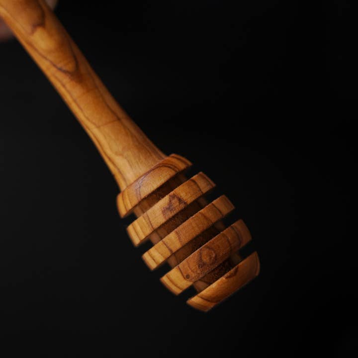 Handcrafted Olivewood - Wholesale Honey Dipper - Handmade Olive Wood Honey Dipper1