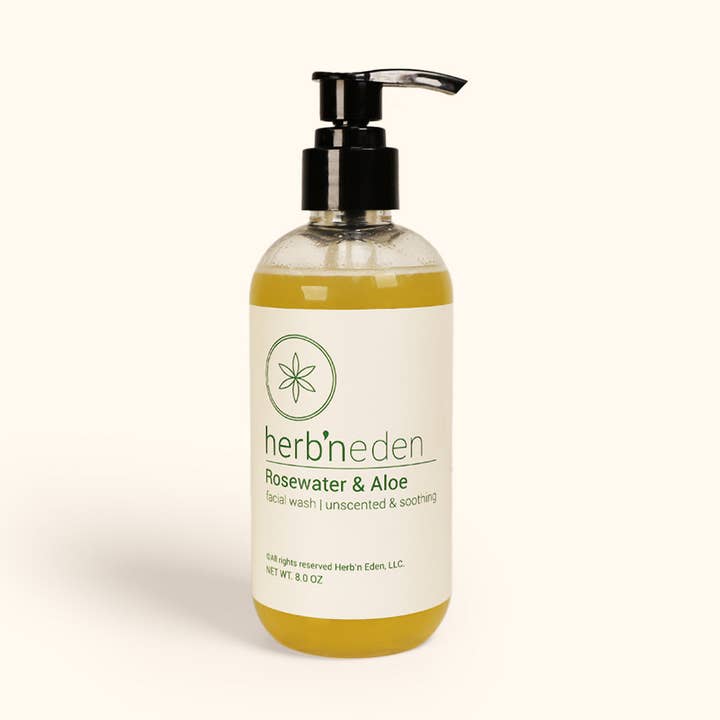 Rosewater & Aloe Facial Wash for wholesale by Herb'N Eden