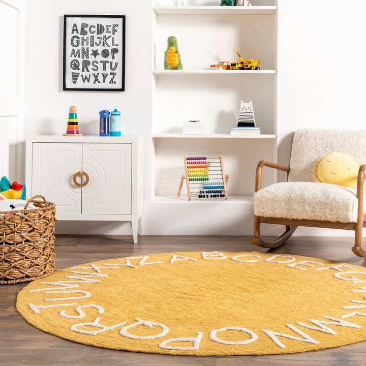 nuLOOM - Wholesale Area Rug - Kids & Baby - Kids Washable Round Alphabet Rug33