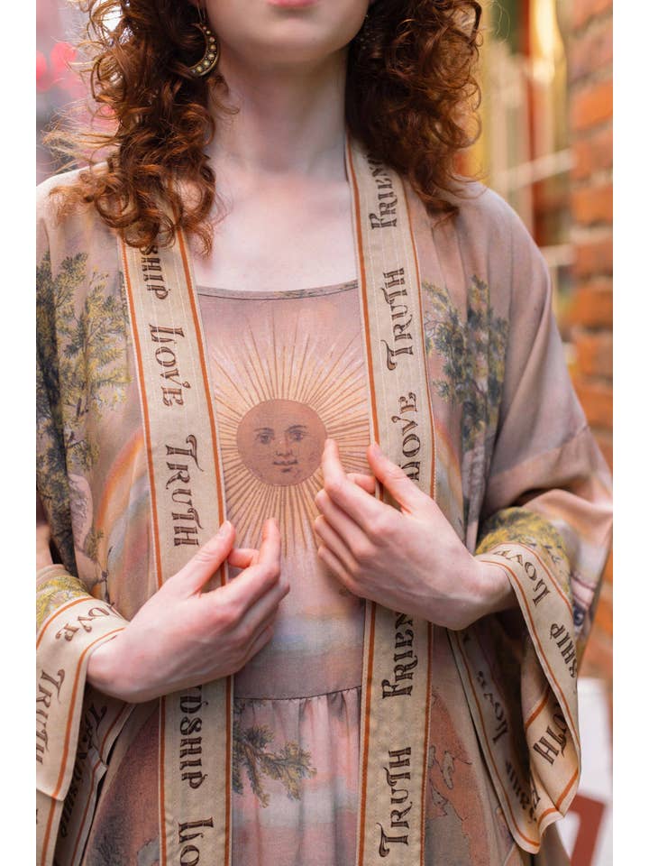 Market of Stars (Worldwide) - Wholesale Dress – Women's - Friendship Love & Truth Vintage Wash Bohéme Long Slip Dress6