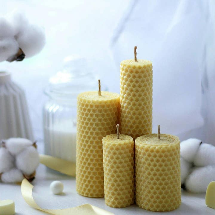La Manufacture du Miel - Wholesale Novelty Candle - Noon "70H" - Beeswax candle (approximately 300g)8