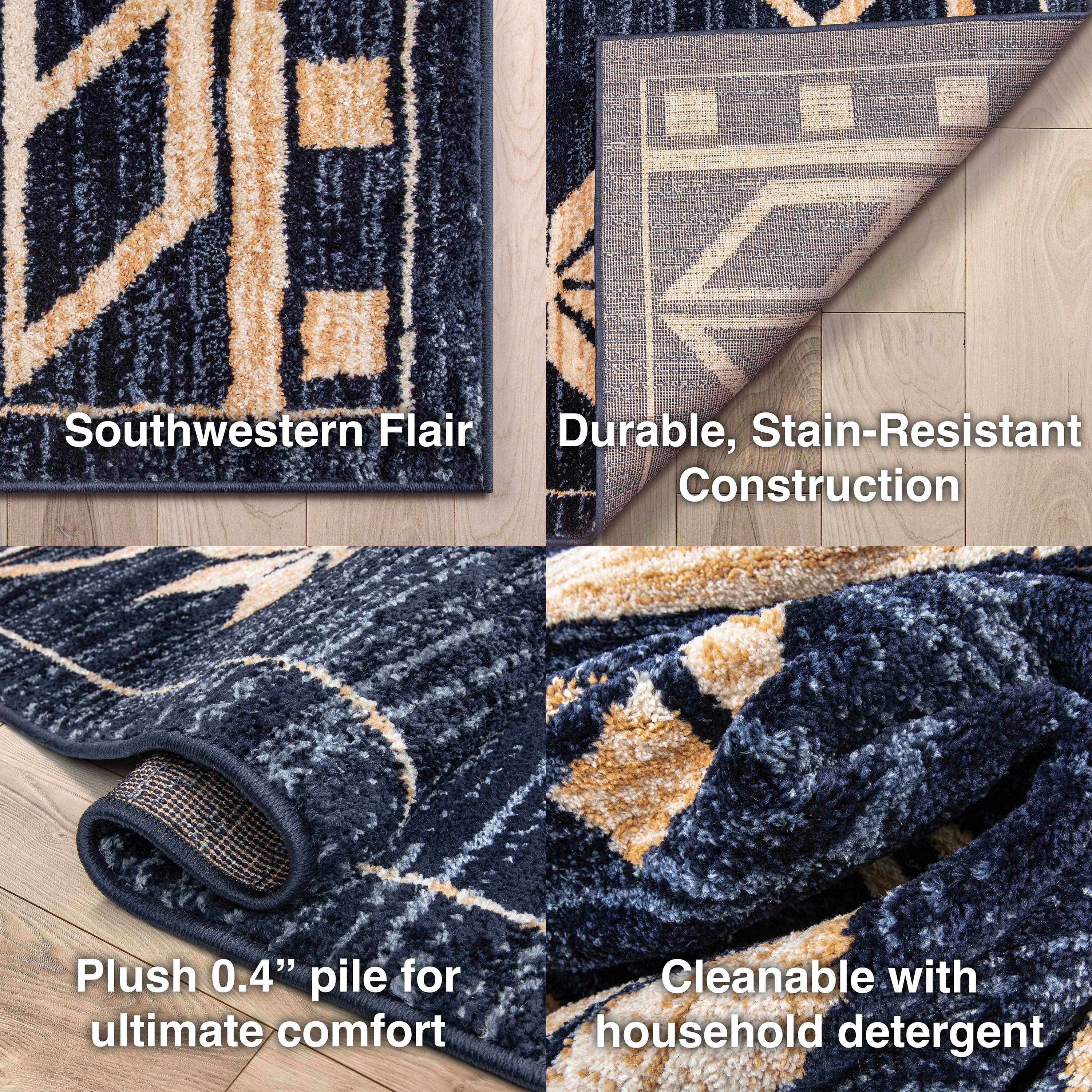 Well Woven - Wholesale Area Rug - Canton Southwestern Tribal Bohemian Blue Rug3