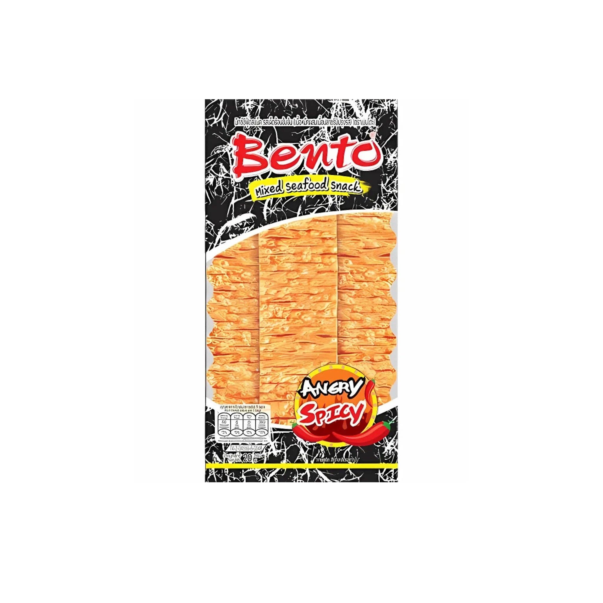 utoppa GmbH - Vente Encas soufflé - Bento Snack de Calmar Épicé Furieux 20 g