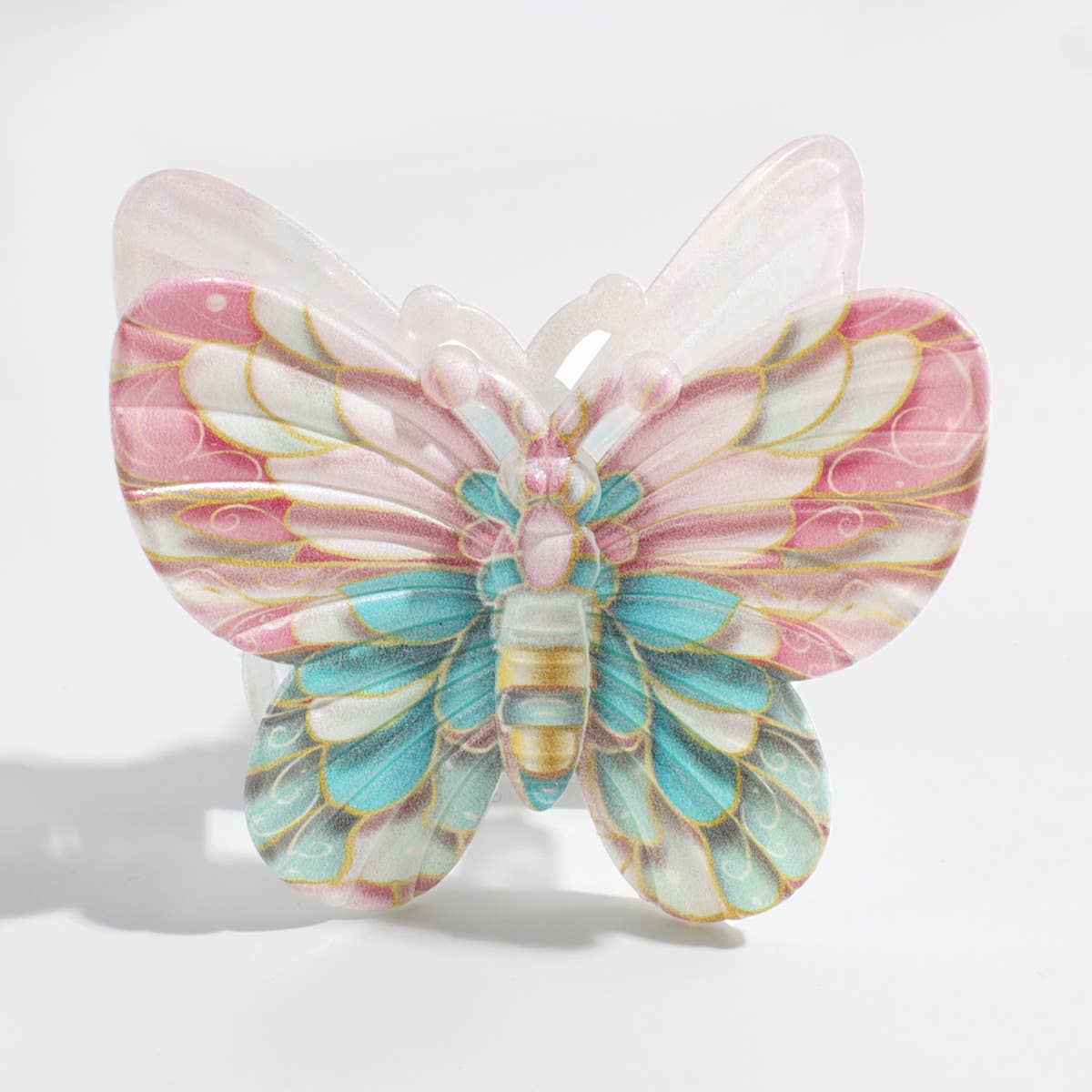 Tourtiwi – Clips para cabelo - Mulher por atacado – Garra de cabelo em forma de borboleta com gradiente de cor e personalidade doce3