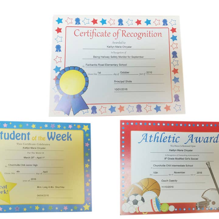 Creative Shapes Etc. - Wholesale Schoolbenodigdheden - Kinderen - Erkenningsbewijs - Perfecte aanwezigheid1