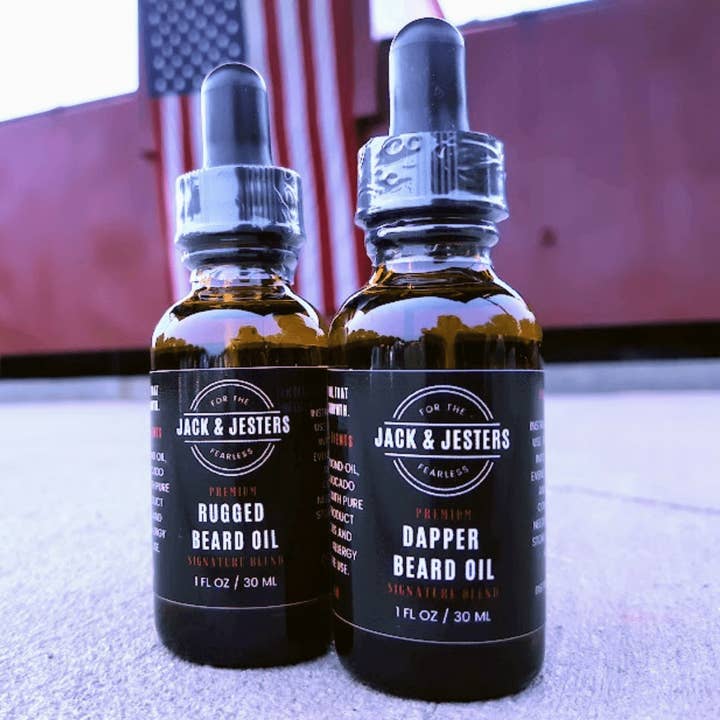 Premium Beard Oil Bundle: Dapper & Rugged Scents for wholesale by Jack & Jesters