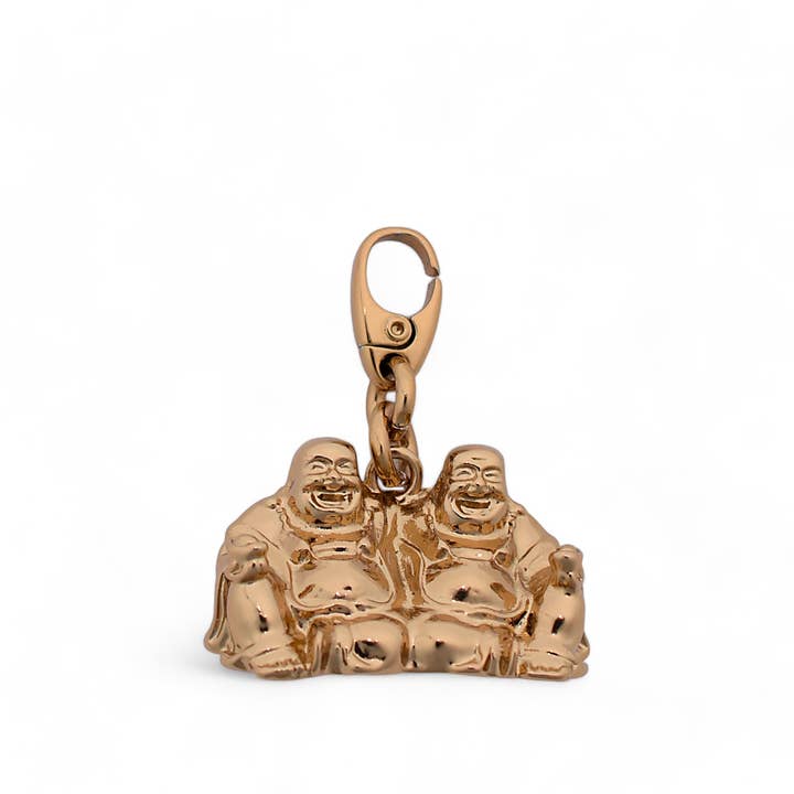 Double Buddha Charm for wholesale by Luck & Zodiac
