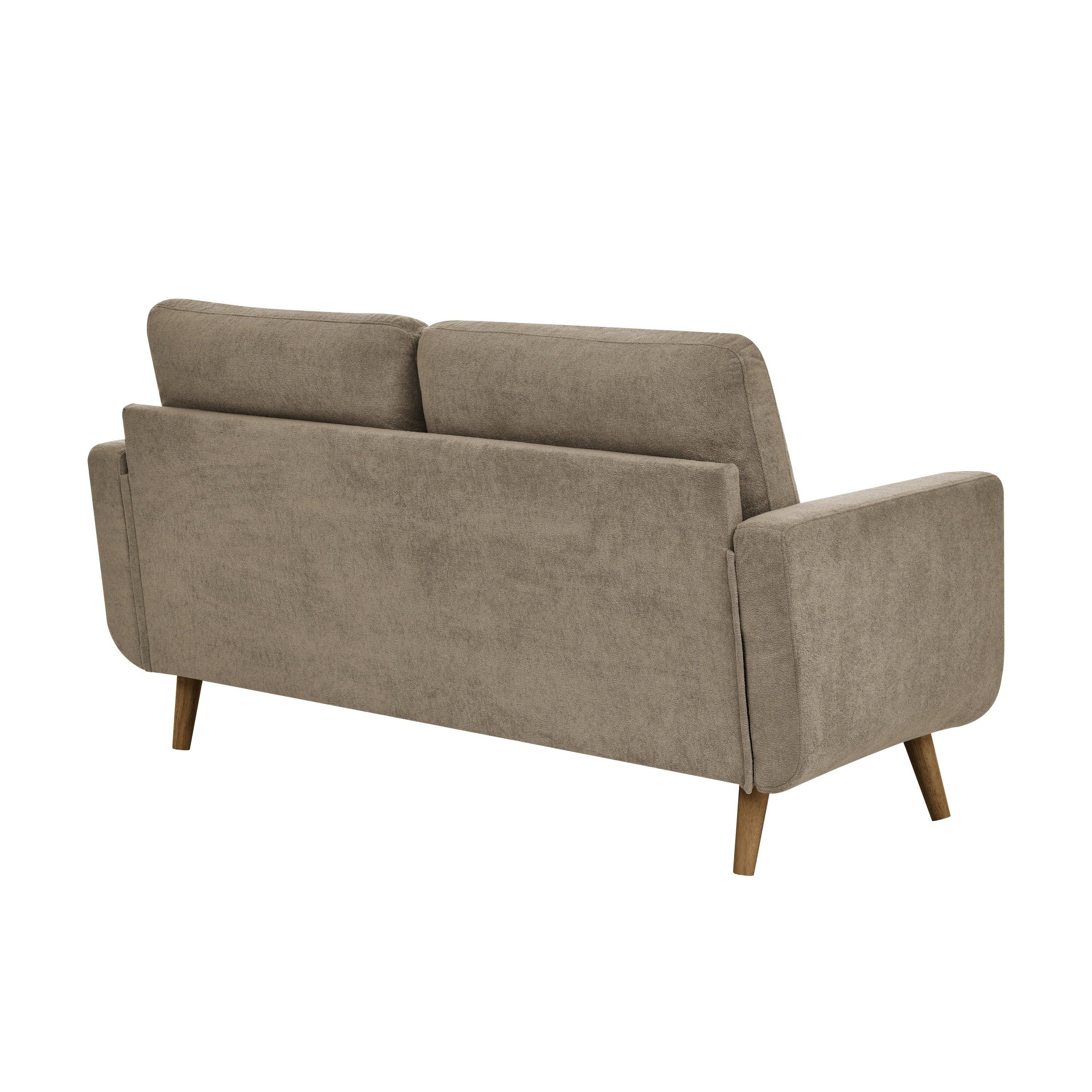 39F Inc. - Wholesale Sofa - 67.7in Mid-Century Tufted Loveseat Sofa with Wood Legs3