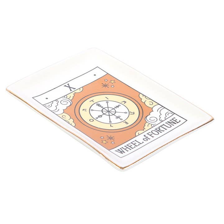 Something Different Wholesale - Wholesale Jewelry Dish - The Wheel of Fortune Vintage Tarot Card Trinket Dish2