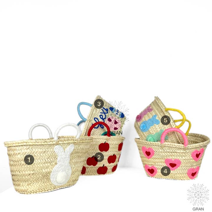 Straw easter basket Bag, Easter Bag, French Market Basket. for wholesale by Gran Wholesale