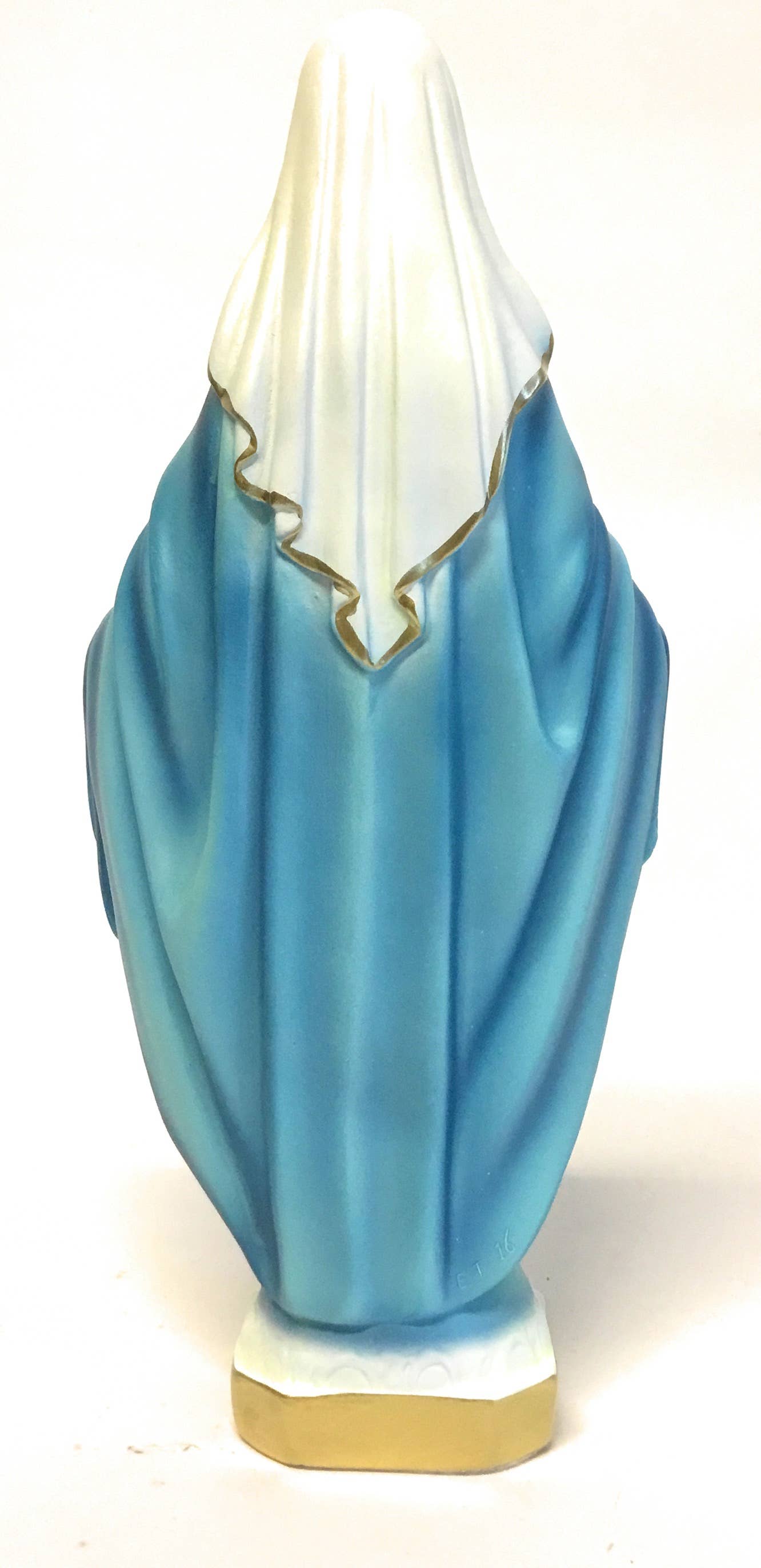 Costa Articoli Religiosi – Engroshandel Pyntefigur – Mirakuløs Madonna-statue i fosforescerende gips, 33 cm4