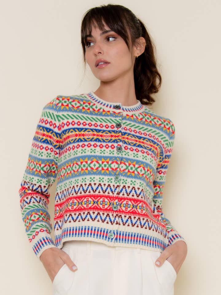 KERST KNOPENVOORZIEN LANGEMOUWEN VEST-OI6666FO voor wholesale door Fore Collection