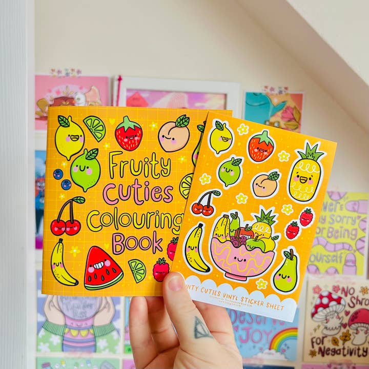 Fruity Cuties - Colouring Book for wholesale by Kellylou