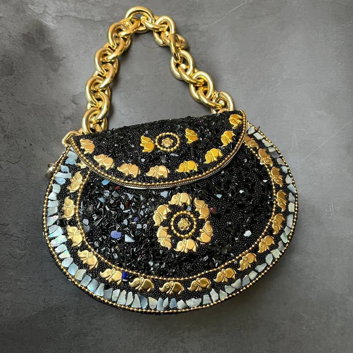 Black GALA Night Clutch for wholesale by Clutch It Handbags