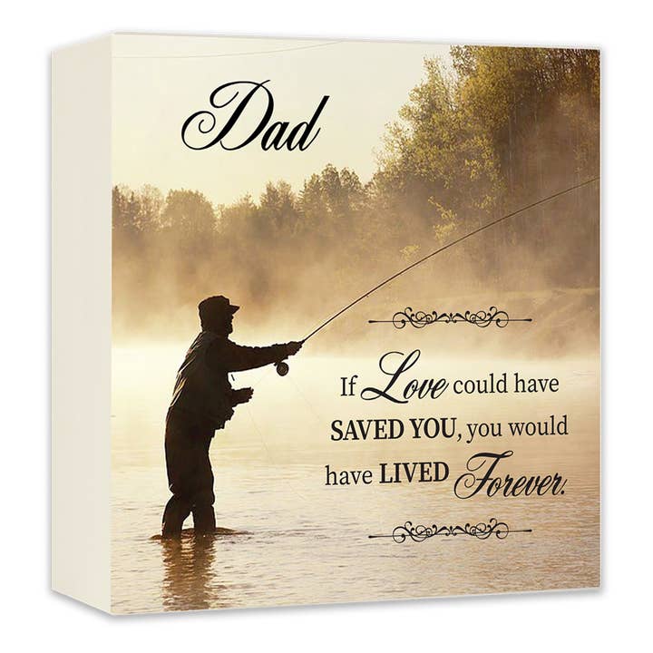 Dad Wooden Cremation Urn Memorial Gift - If Love Could for wholesale by LifeSong Milestones