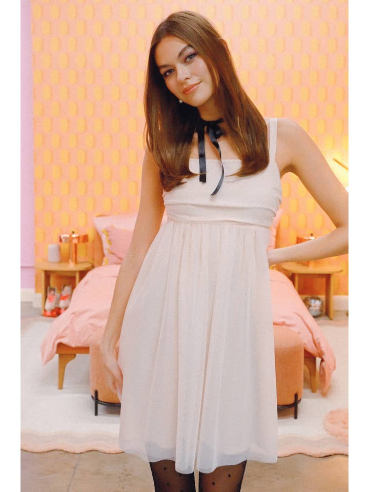 Listicle - Wholesale Dress – Women's - Tulle Babydoll Dress30