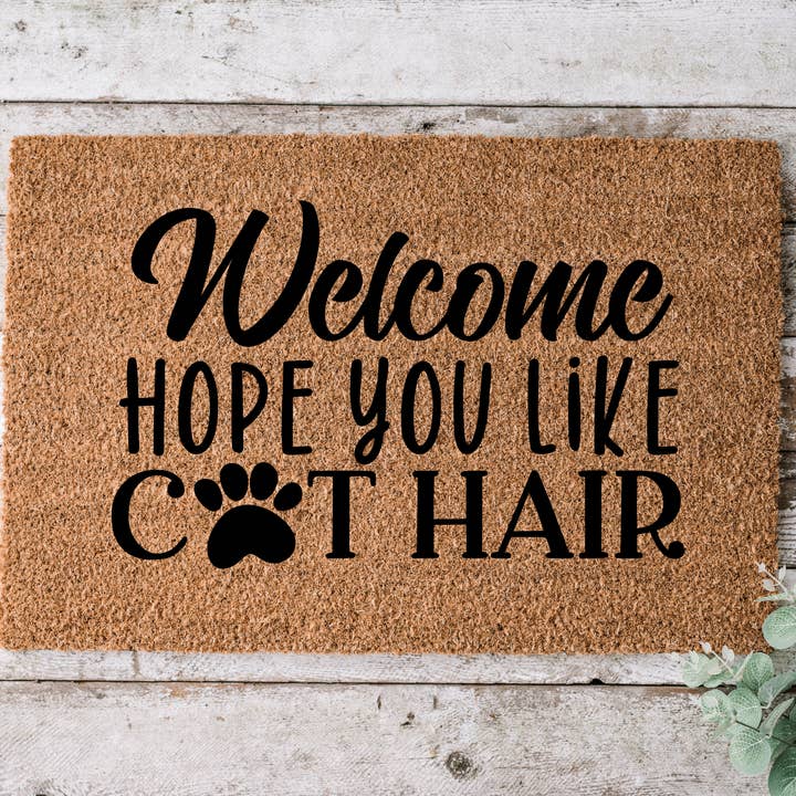 Ik hoop dat je kattenhaar leuk vindt voor wholesale door The Welcome Doormat