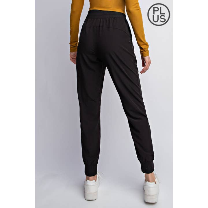 Rae Mode - Wholesale Athletic Sweatpants/Joggers - Women's - PLUS SIZE OXFORD ST WOVEN DANCE STUDIO MID RISE JOGGER PANTS