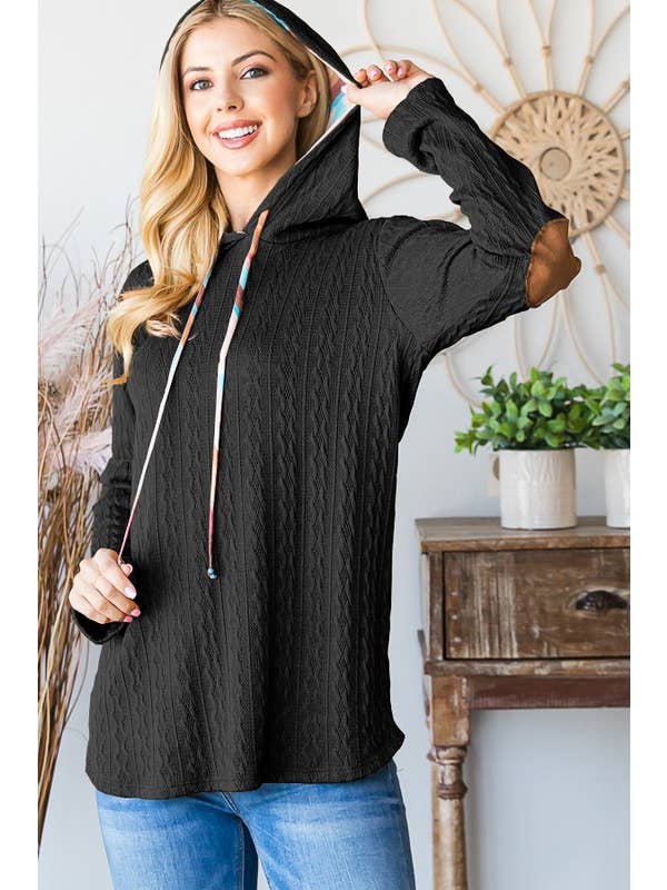 HEIMISH - Wholesale Tunic - Women's - ET6780-10 SOLID AND AZTEC TOP