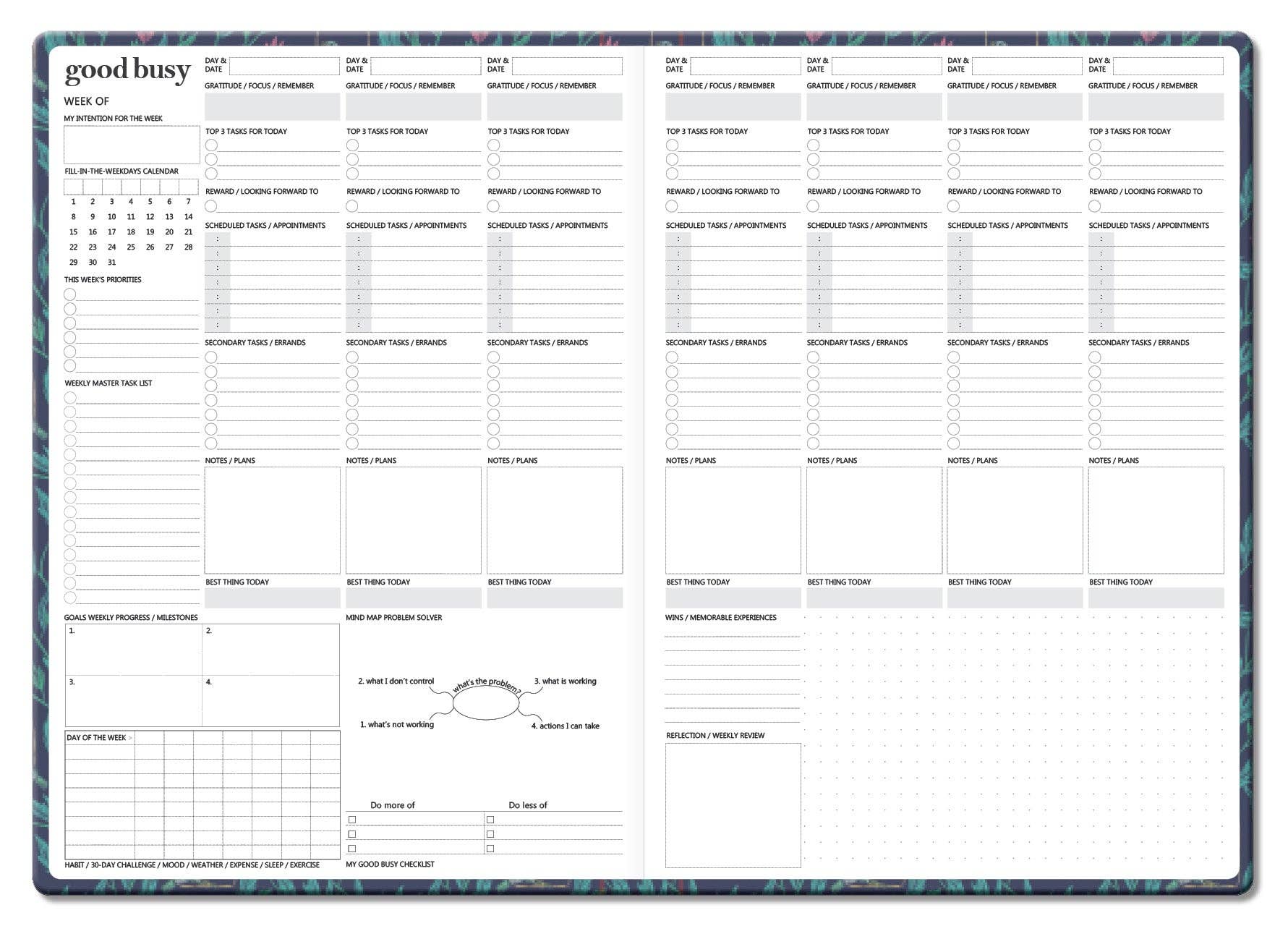 Good Busy - Wholesale Planner - Undated Weekly Planner - Twilight7