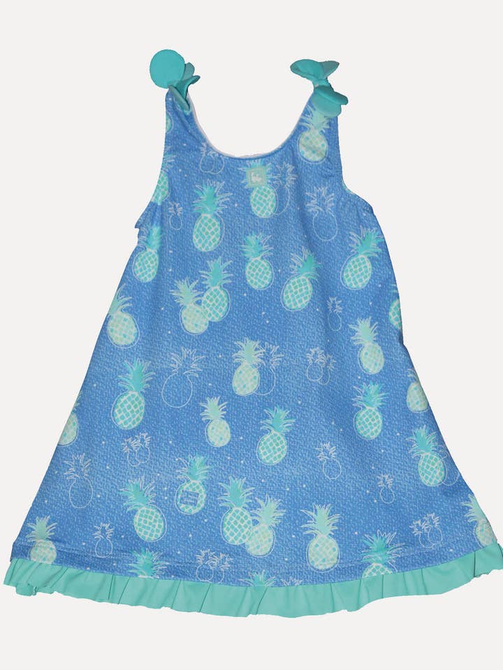 Lycra pineapple dress for wholesale by Al Agua Patos