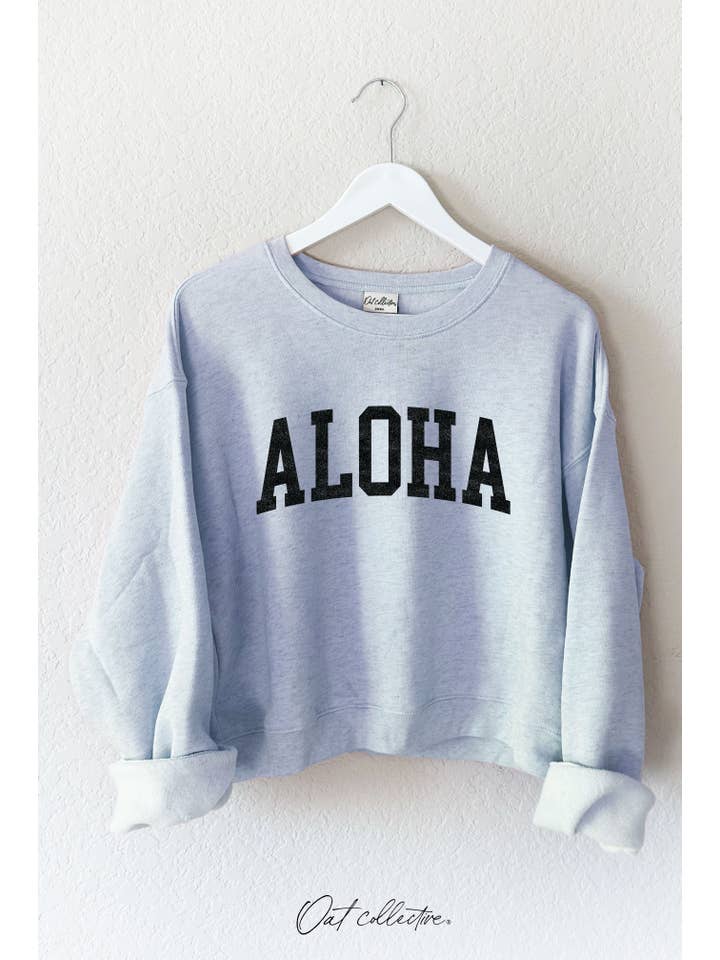 OAT COLLECTIVE - Wholesale Graphic Sweatshirt - Women's - ALOHA Mid Graphic Sweatshirt4