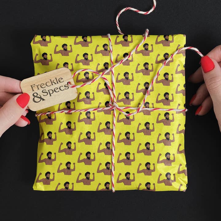 Childish Gambino Gift Wrap for wholesale by Freckle and Specs