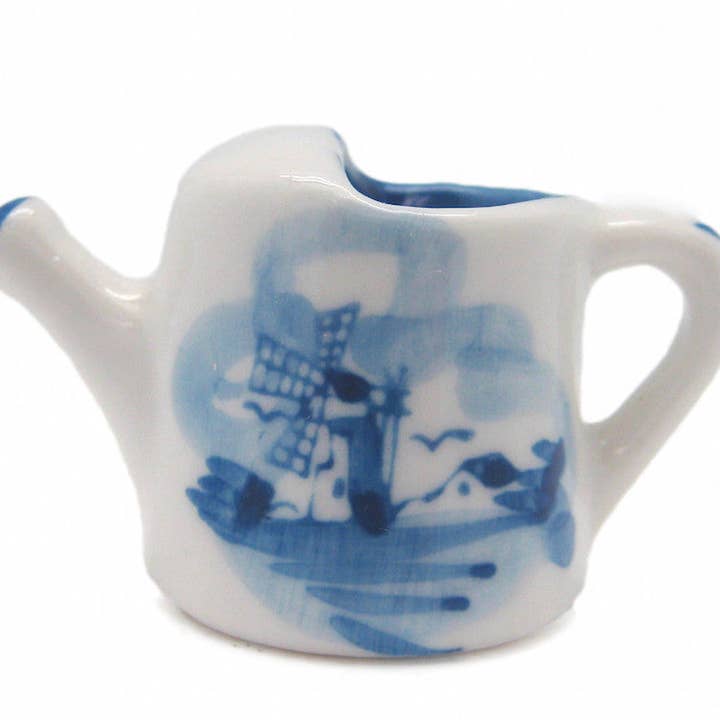 Ceramic Miniature Delft Blue Water Can for wholesale by European Heritage Gifts
