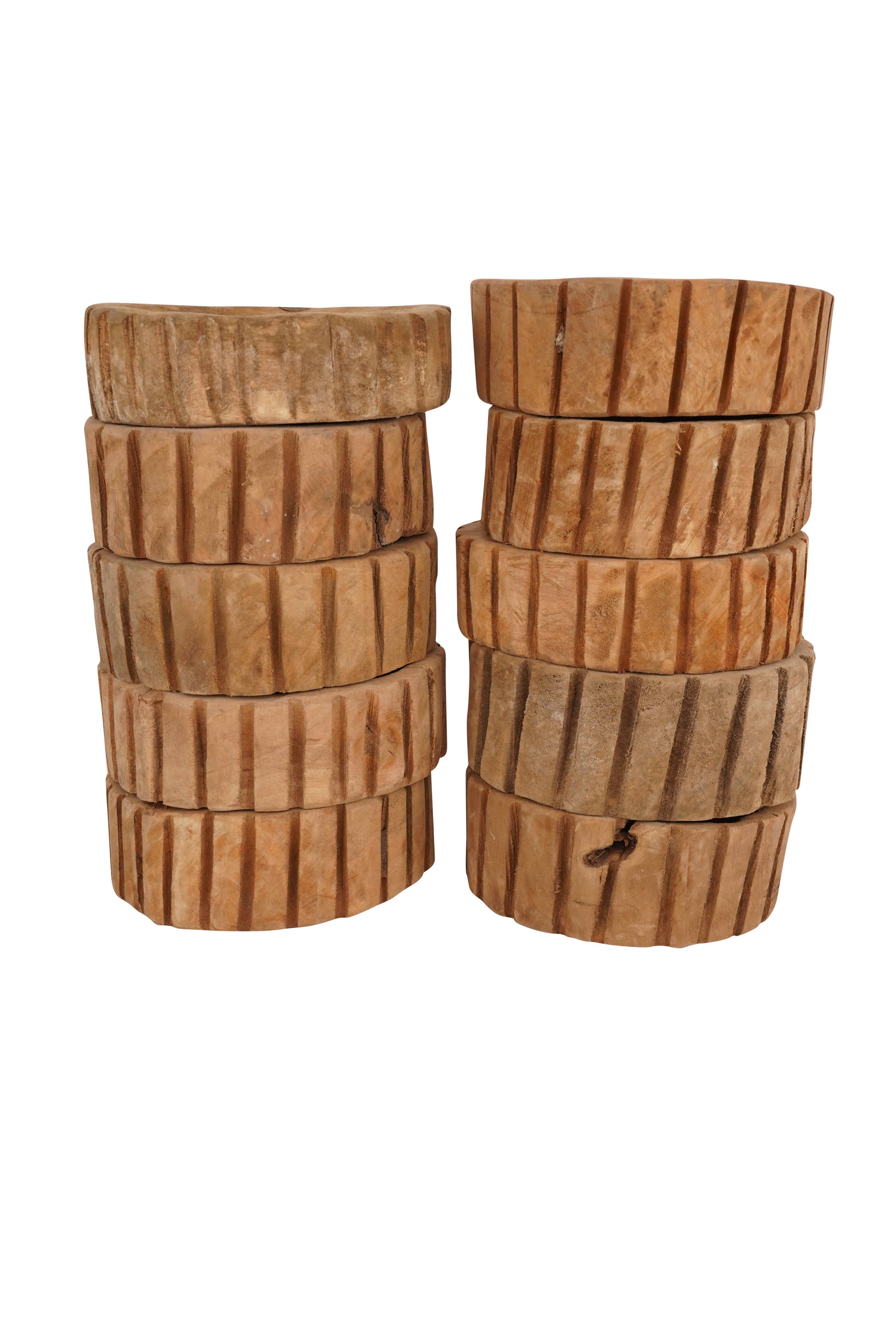 My Amigos Imports - Vente Assiettes/plats/bols de décoration - NFC-NON POUR BOUGIES-Bol Ridgy™-Non Fini-Brut-Ridgy-NFC-4 $4