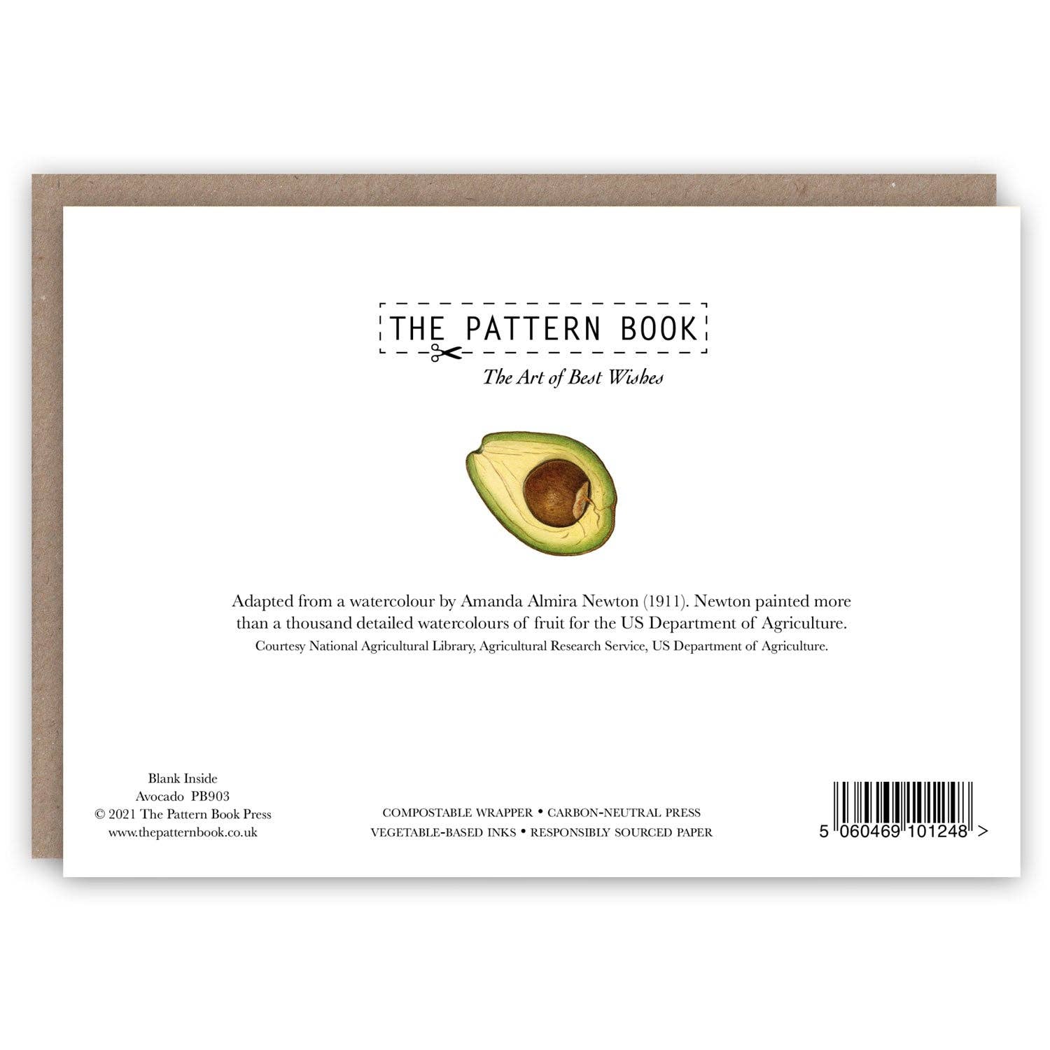 The Pattern Book - Wholesale Everyday Greeting Card - Avocado1