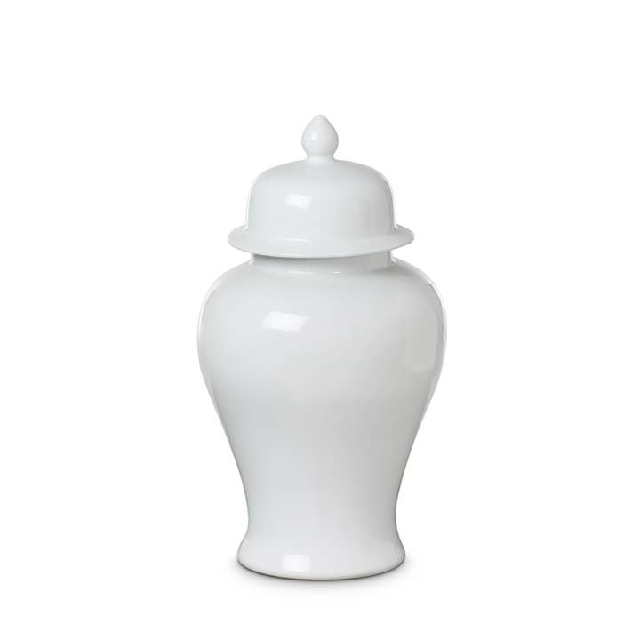 Park Hill Collection - Wholesale Decorative Figurine - Imperial Ceramic Ginger Jar, Ivory, Large