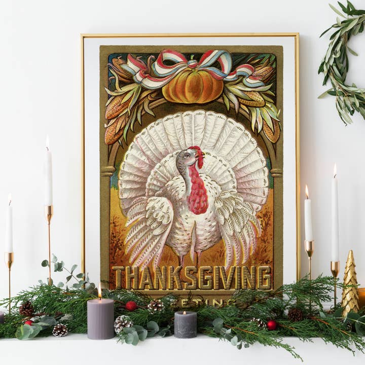 Impressão artística ensacada e apoiada do Dia de Ação de Graças por atacado de Cynefn