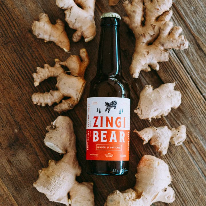 ZINGI BEAR - Wholesale Kombucha - Zingi Bear Organic Ginger Switchel | Alcohol-Free Soft Drink2