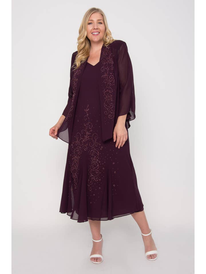 Kos Couture - Wholesale Dress - Women's - R&M Richards RM158260 Formal Long Mother of the Bride Dress