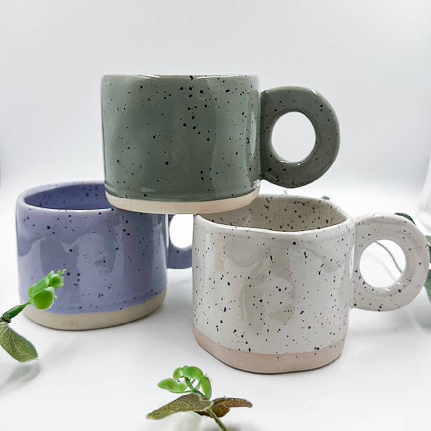 Chow's Stories - Wholesale Coffee Mug - Speckled pastel ceramic mug, Speckle handmade mug5