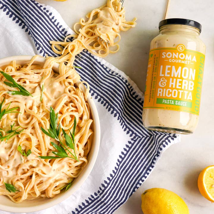 Sonoma Gourmet - Wholesale Pasta Sauce - Lemon & Herb Ricotta Pasta Sauce