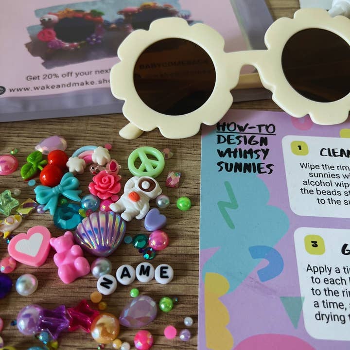 Wake and Make - Wholesale DIY craft kit - DIY Whimsy Sunnies Kit8