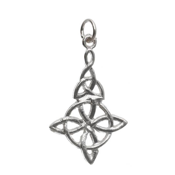 Double Witch's Knot Pendant in 925 Sterling Silver for wholesale by Vives de la Cortada S.L