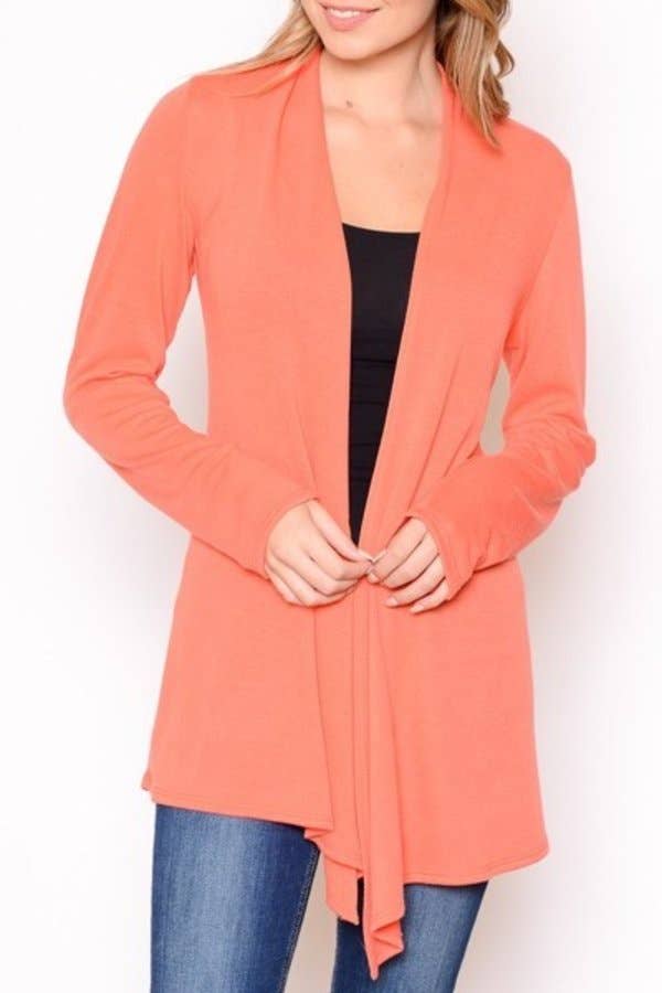 Chris & Carol Apparel - Wholesale Cardigan - Women's - X9029-140 Essential Plus Size Knit Cardigan22