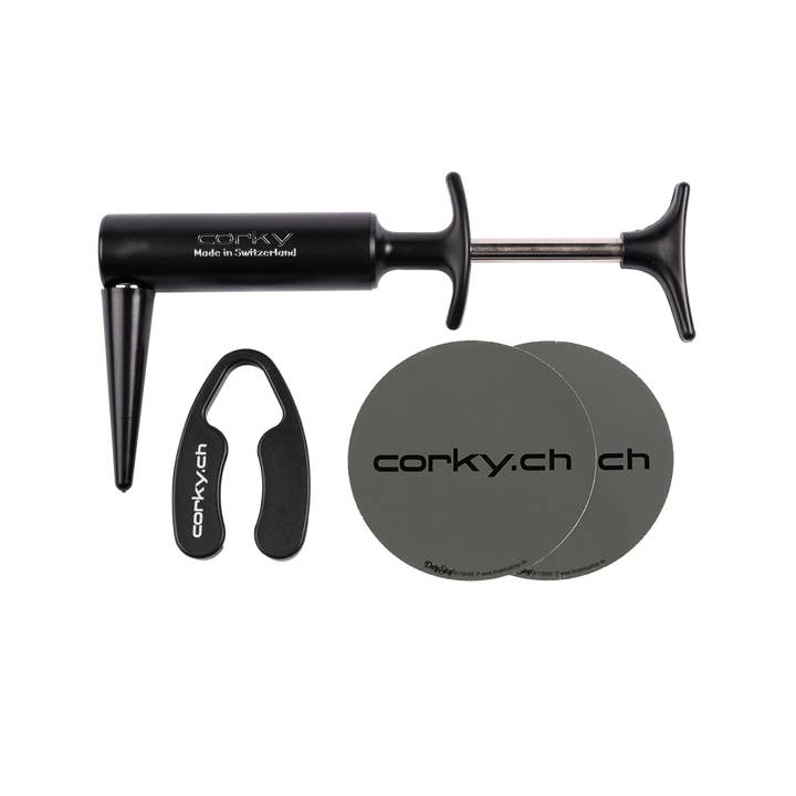 Corky made in Switzerland - Wholesale Fles/wijnopener - Corky premium kurkentrekker - luchtdruk1
