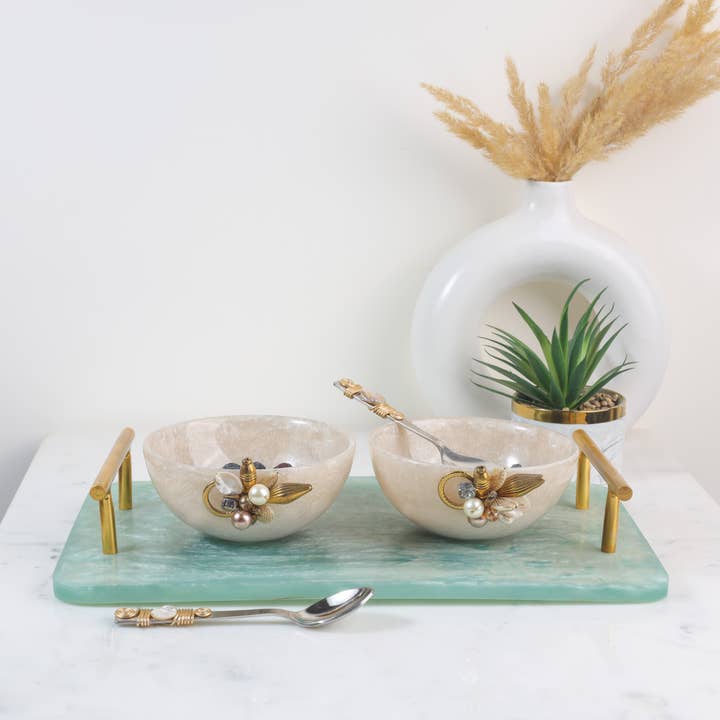 Tiramisu - Wholesale Decorative Plate/Dish/Bowl - Tiramisu Decorative Snack Bowls ( Set of 2)